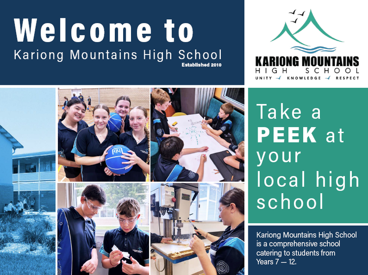 Front page preview of KMHS introduction brochure