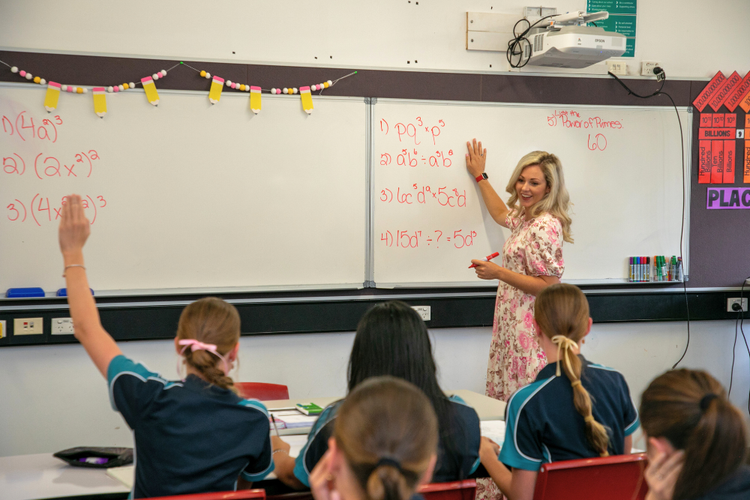 Classroom teaching at KMHS
