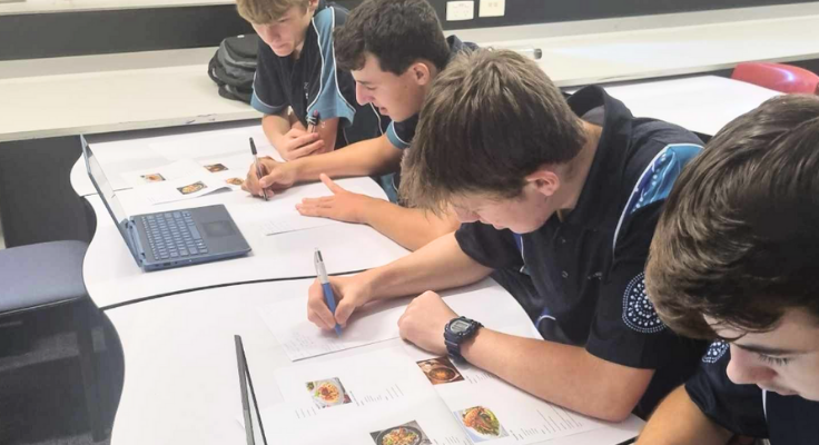 image of Senior students developing mathematics skills