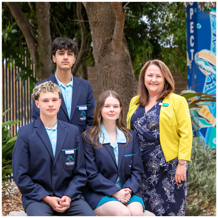 Principal with student leaders