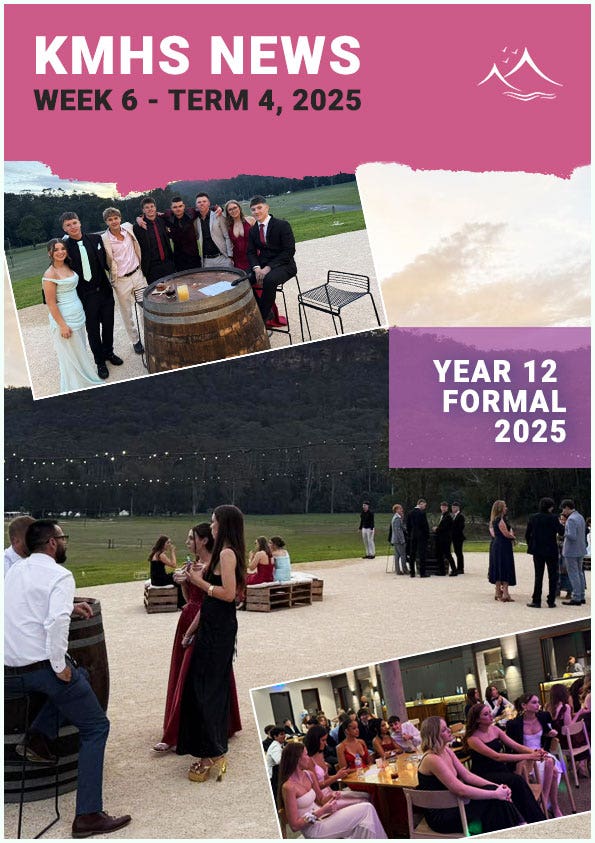 Newsletter featuring Year 12 Formal