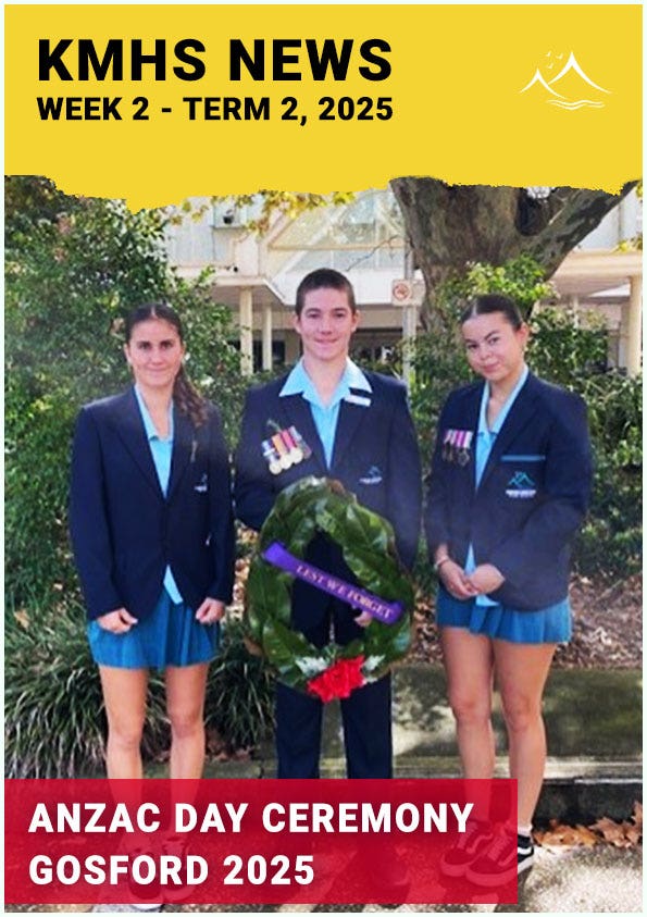 KMHS students at the Gosford ANZAC Day ceremony